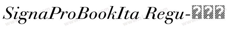 SignaProBookIta Regu字体转换